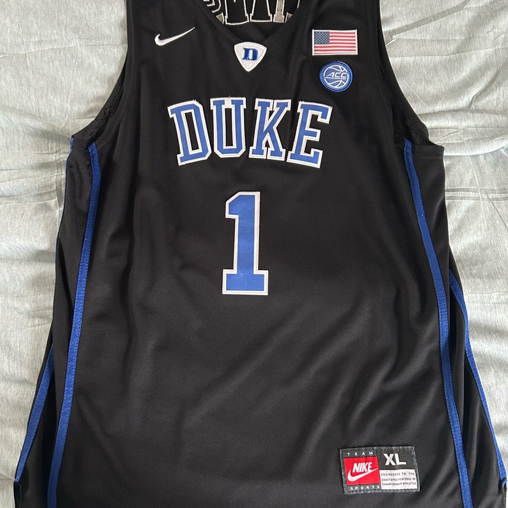 Nike Duke Basketball Jersey Black Blue